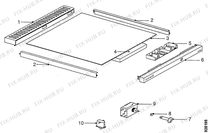 Взрыв-схема холодильника Zanussi ZFC120T1 - Схема узла Commands